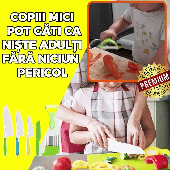 Set ustensile de bucătărie pentru copii Anti-Pericol - KidChef™
