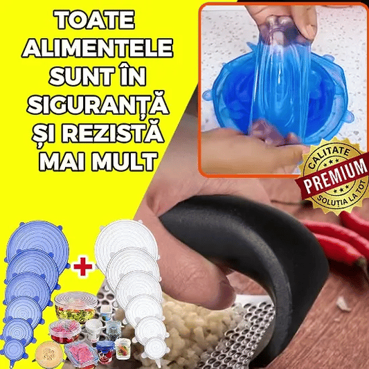 Capace Universale din Silicon - SealItAll™ (6+6 GRATIS)